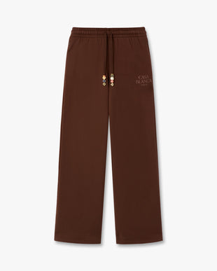 Dark Brown Wide Leg Sweatpants