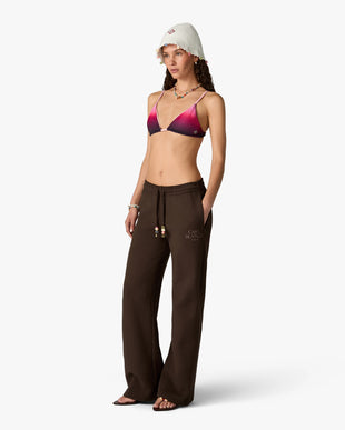 Dark Brown Wide Leg Sweatpants