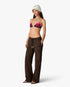 Dark Brown Wide Leg Sweatpants
