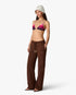 Dark Brown Wide Leg Sweatpants