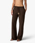 Dark Brown Wide Leg Sweatpants