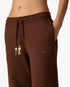 Dark Brown Wide Leg Sweatpants
