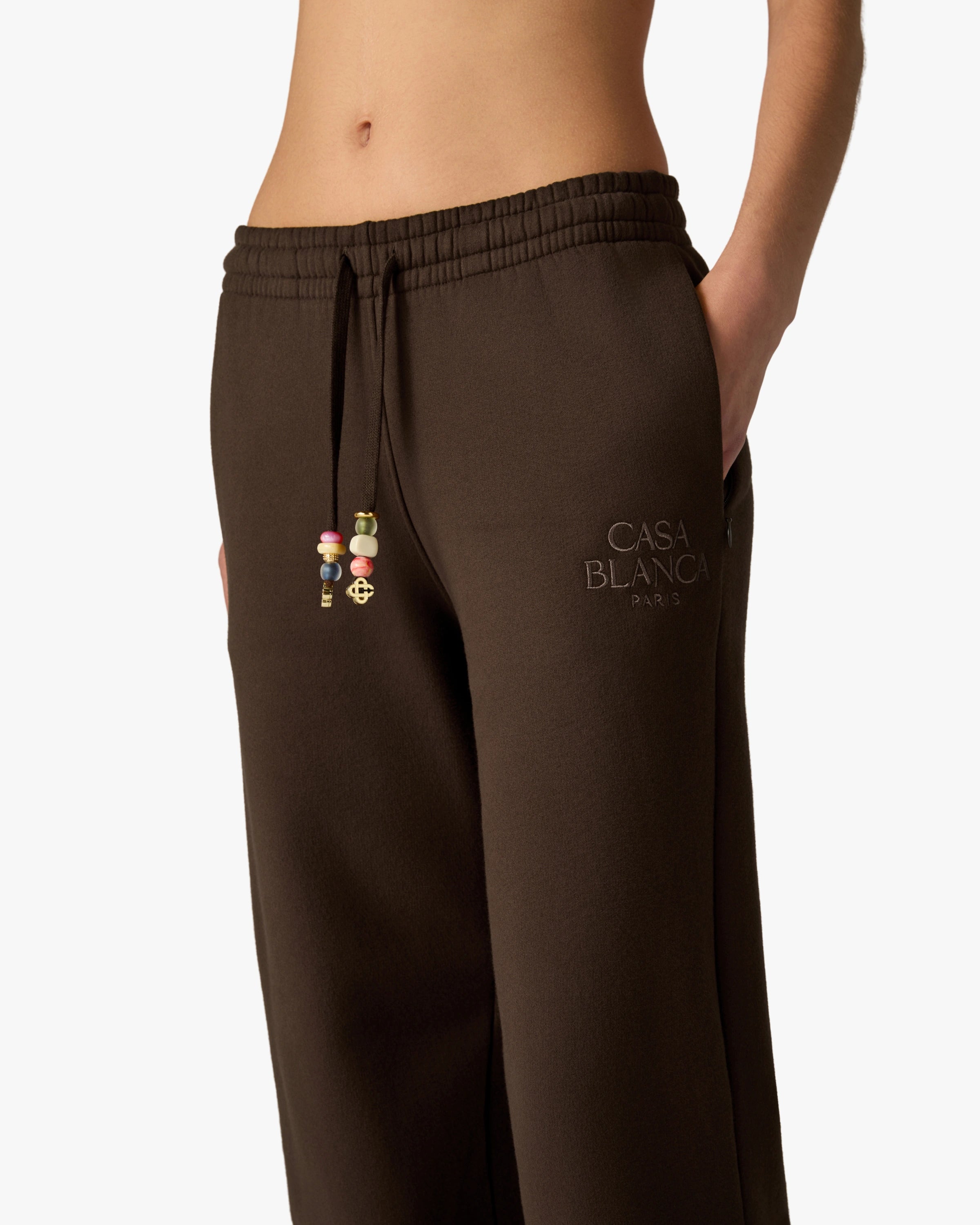 Dark Brown Wide Leg Sweatpants