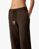 Dark Brown Wide Leg Sweatpants