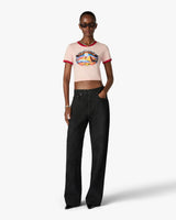 Pink Pyramid Tourism Cropped Baby Short Sleeve T-Shirt