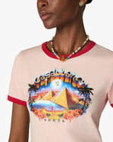 Pink Pyramid Tourism Cropped Baby Short Sleeve T-Shirt