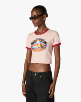 Pink Pyramid Tourism Cropped Baby Short Sleeve T-Shirt