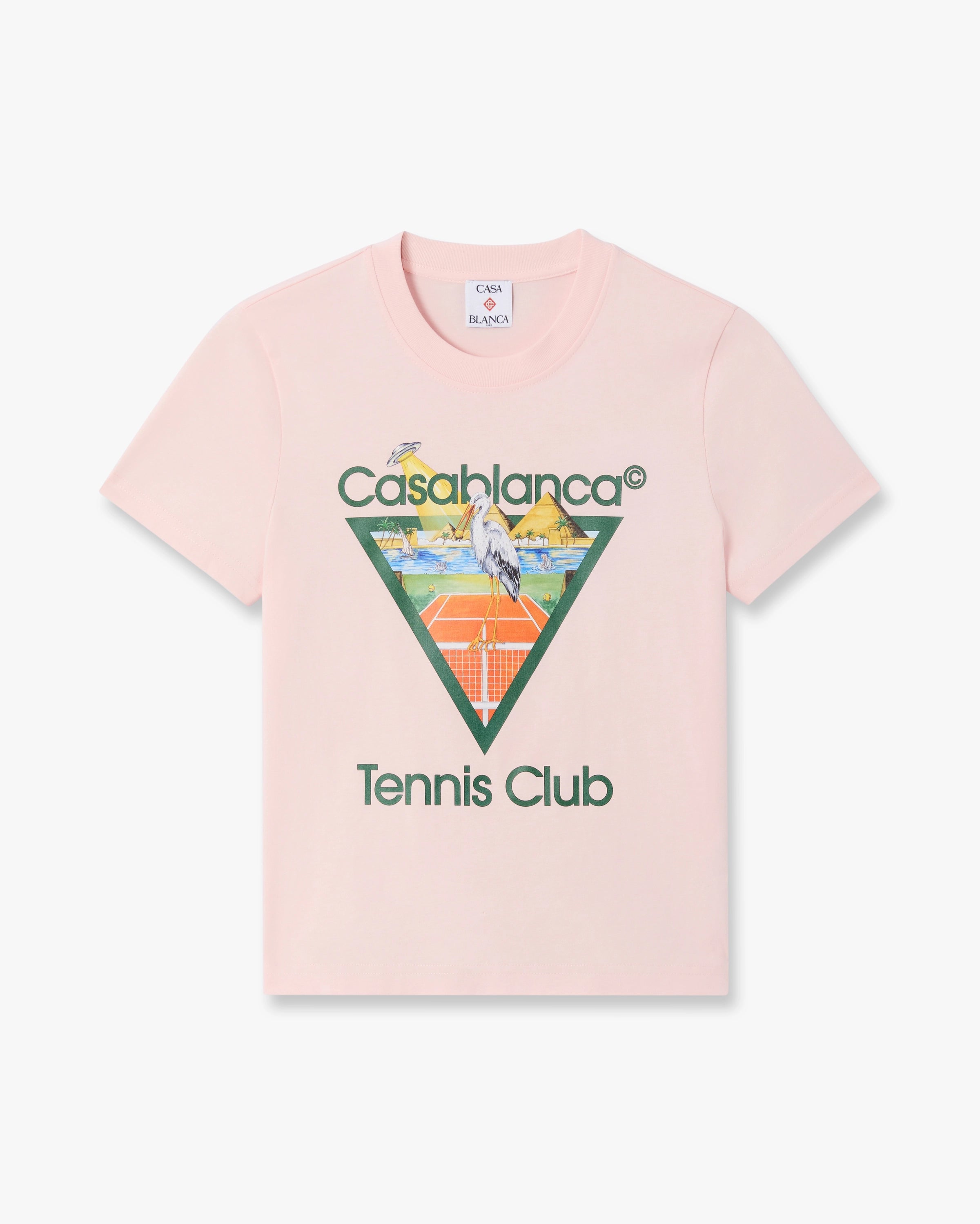 Pink Tennis Club Icon Pyramid Abduction Fitted Short Sleeve T-Shirt