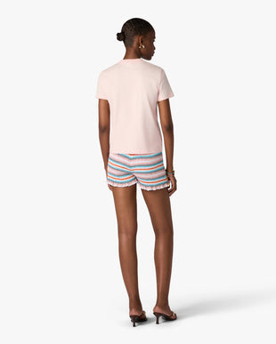 Pink Tennis Club Icon Pyramid Abduction Fitted Short Sleeve T-Shirt