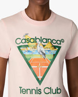 Pink Tennis Club Icon Pyramid Abduction Fitted Short Sleeve T-Shirt