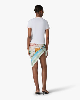 T-shirt à manches courtes blanc Casaway Ringer