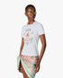 White Casa Way Ringer Short Sleeve T-Shirt