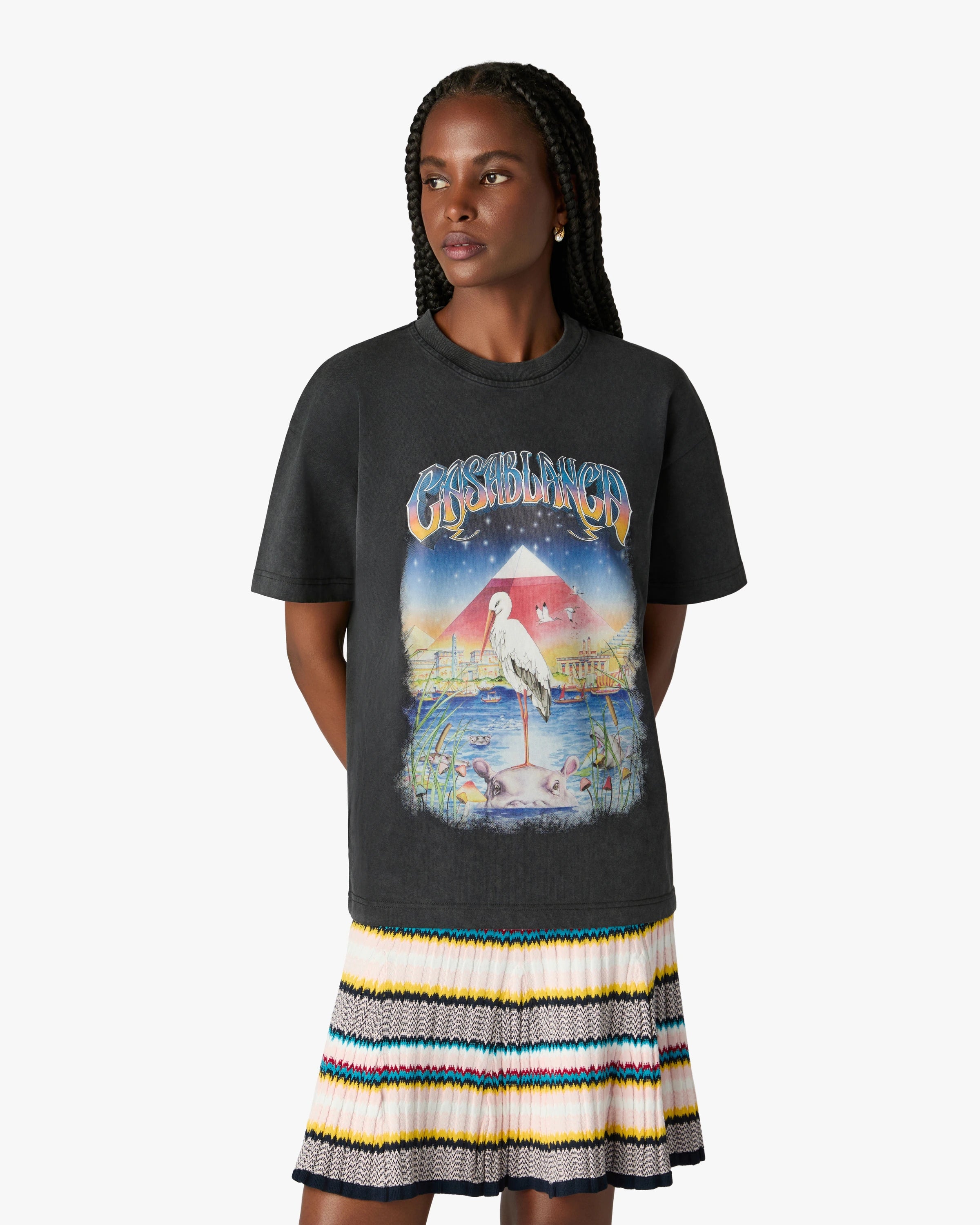 Black Egypt As It Was Oversized Short Sleeve T-Shirt