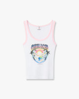 Multicolour Airspray Printed Tank Top