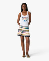 Multicolour Airspray Printed Tank Top