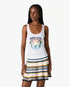 Multicolour Airspray Printed Tank Top
