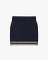 Navy Merino Mini Skirt