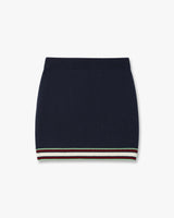 Navy Merino Mini Skirt