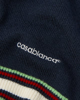 Navy Merino Mini Skirt