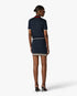 Navy Merino Mini Skirt