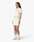 White Boucle Tennis Mini Skirt