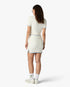 White Boucle Tennis Mini Skirt