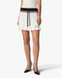 Cream & Navy Knit Tennis Mini Skirt
