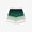 White & Green Boucle Stripe Shorts