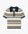 Multicolour Knit Chevron Short Sleeve Polo Shirt