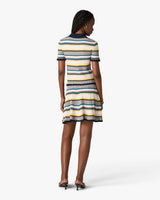 Multicolour Knit Chevron Short Sleeve Polo Shirt