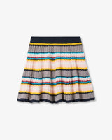 Multicolour Knit Chevron Mini Skirt