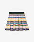 Multicolour Knit Chevron Mini Skirt