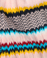 Multicolour Knit Chevron Mini Skirt