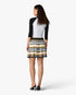 Multicolour Knit Chevron Mini Skirt