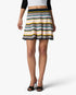 Multicolour Knit Chevron Mini Skirt