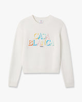 Cream Stacked Logo Jumper