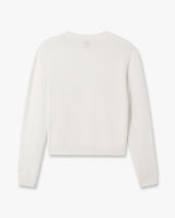 Cream Stacked Logo Jumper