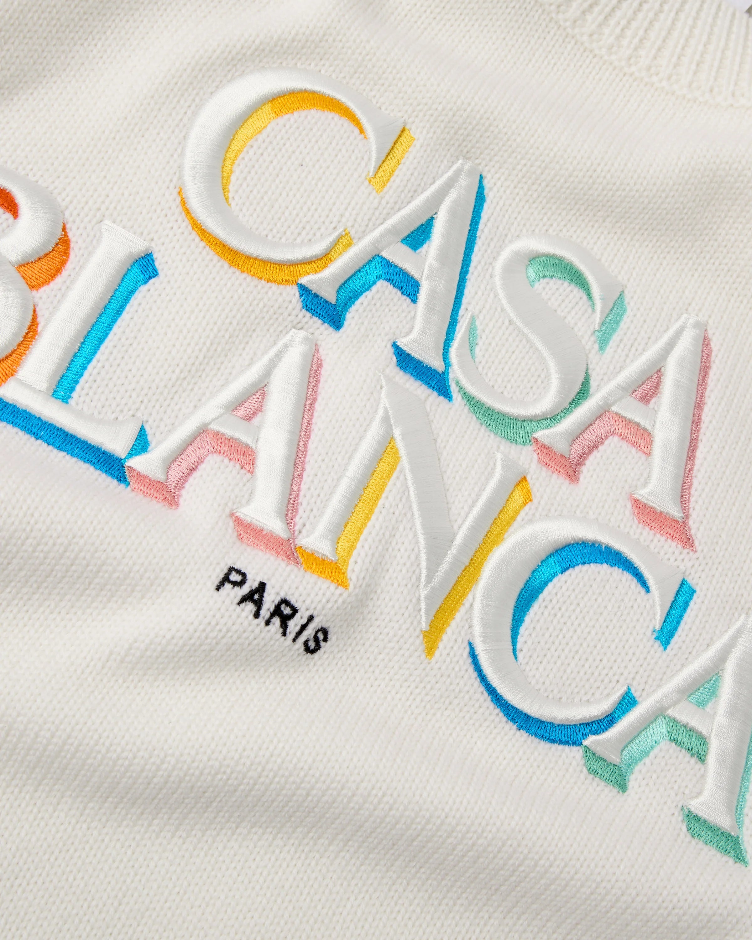 Cream Stacked Logo Jumper