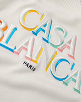 Cream Stacked Logo Jumper