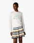 Cream Stacked Logo Jumper