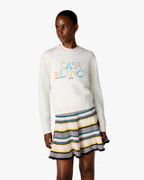 Cream Stacked Logo Jumper