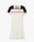 Cream & Navy Knit Tennis Polo Mini Dress