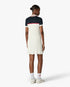 Cream & Navy Knit Tennis Polo Mini Dress