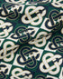 Green & Navy Check Monogram Pyjama Long Sleeve Silk Shirt