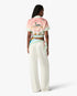 Pink Ethereal Cotton Cropped Long Sleeve Shirt