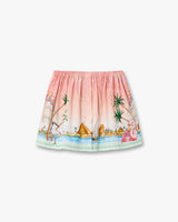 Pink Ethereal Cotton Mini Skirt