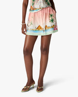Pink Ethereal Cotton Mini Skirt