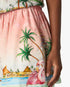 Pink Ethereal Cotton Mini Skirt
