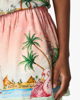 Pink Ethereal Cotton Mini Skirt