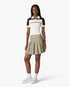 Light Brown Pleated Mini Skirt